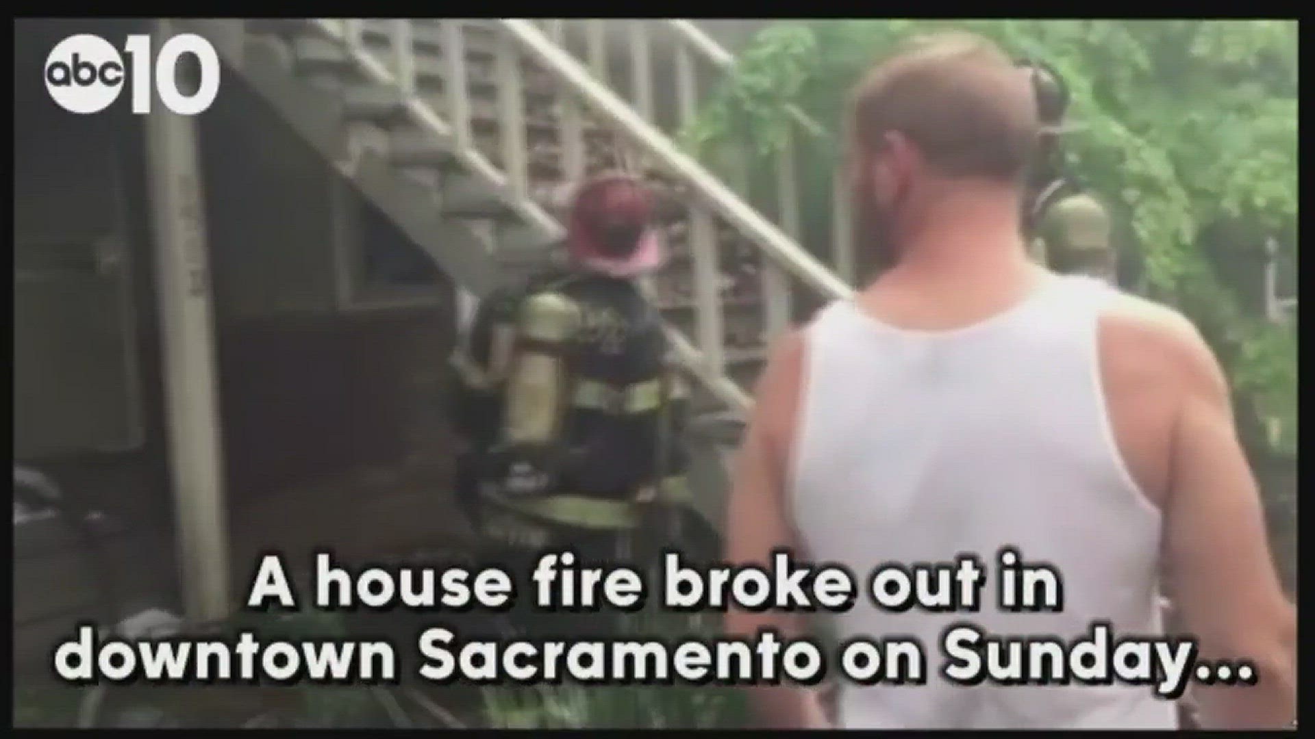 Sacramento fire crews had to shutdown traffic at a busy downtown intersection in order to put out the vacant house fire on Sunday, March 20, 2016