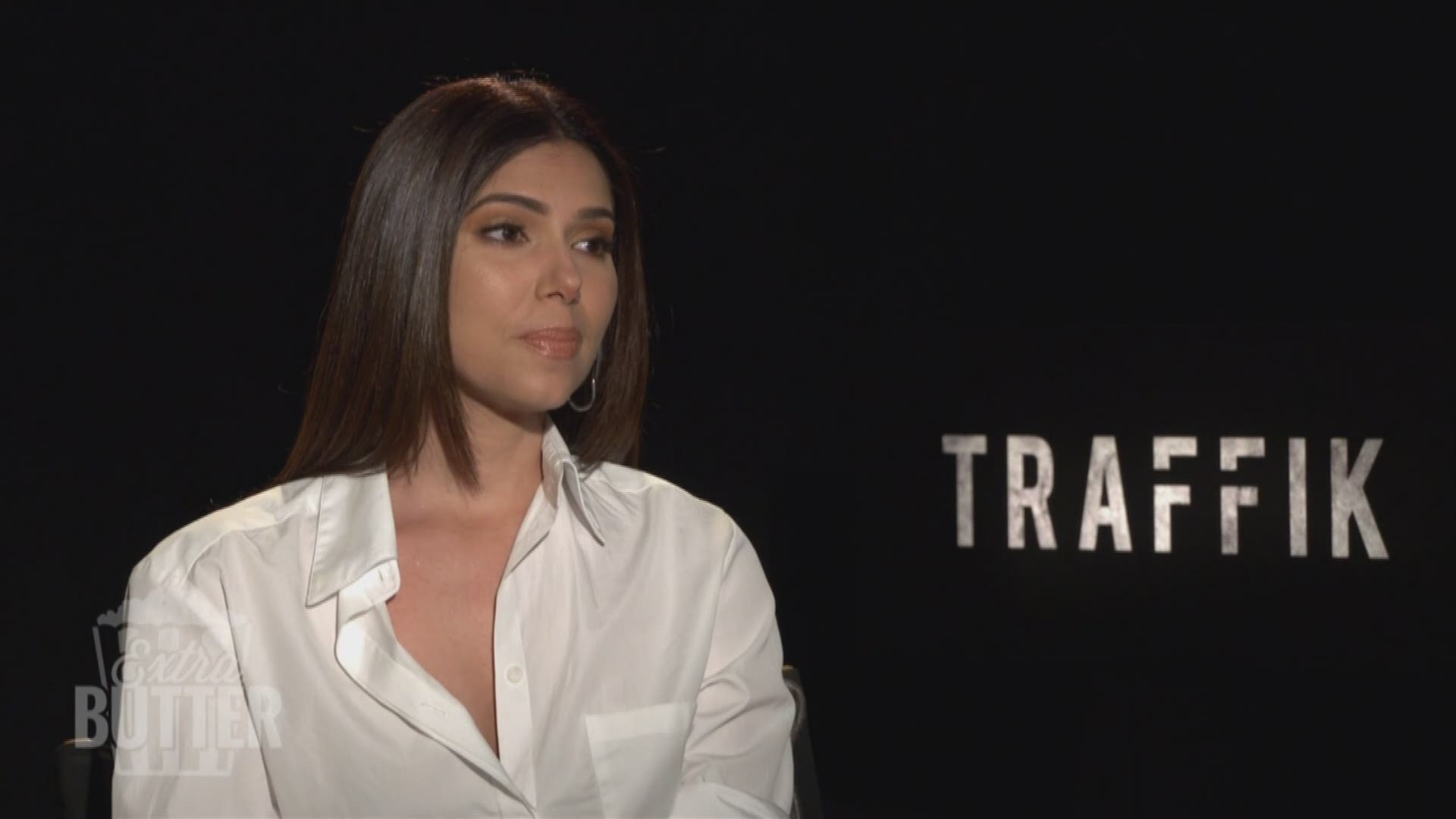 Roselyn Sanchez talks about real world human trafficking, the dark theme in the new film 'Traffik'. (Travel and accommodations paid for by Codeblack Films)