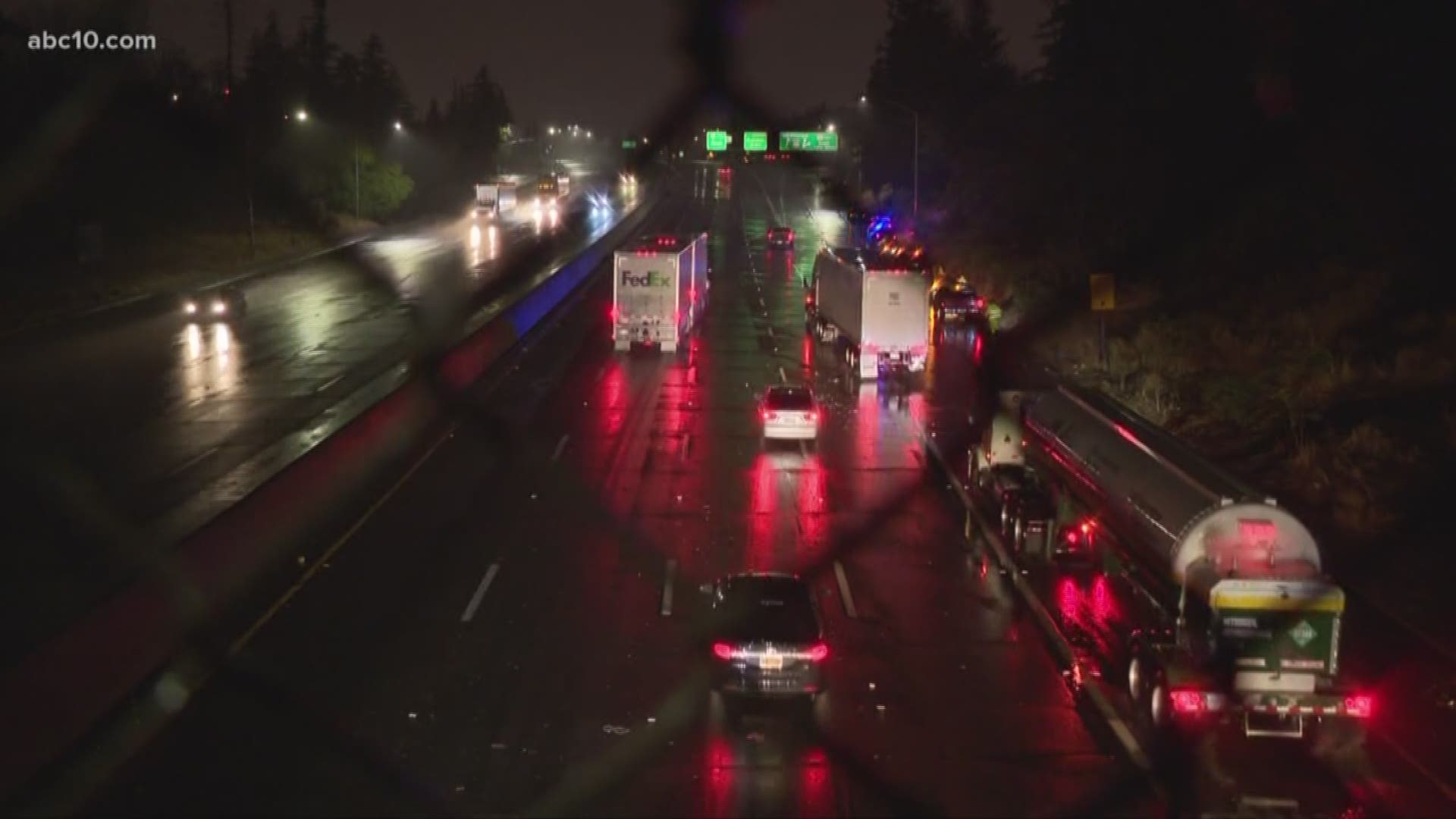 Heavy rainfall throughout the valley has led to some challenges for drivers as wet roads have caused several accidents throughout Northern California.