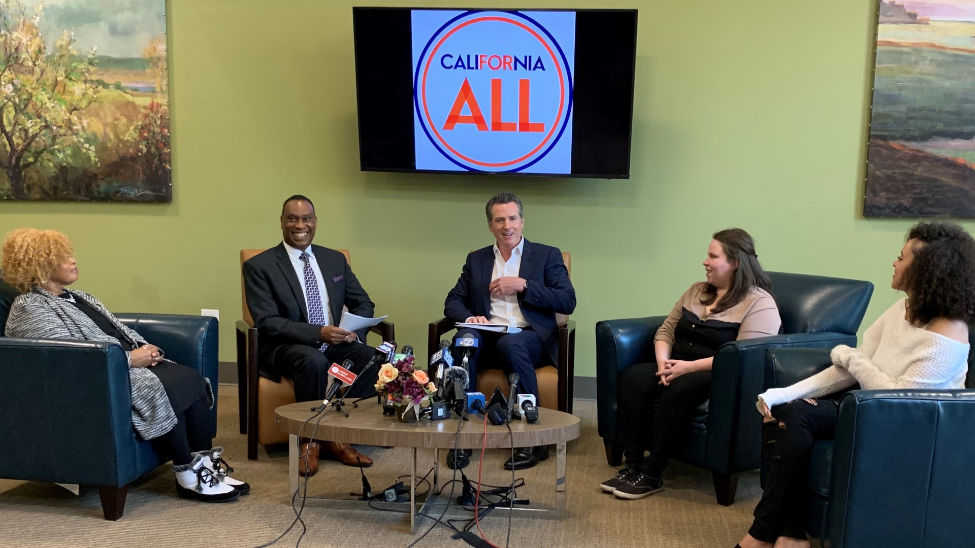 Gov. Gavin Newsom held a roundtable discussion focused on housing and the rising cost of rent in California. Three women invited to the discussion opened up about their struggle with affordable housing.