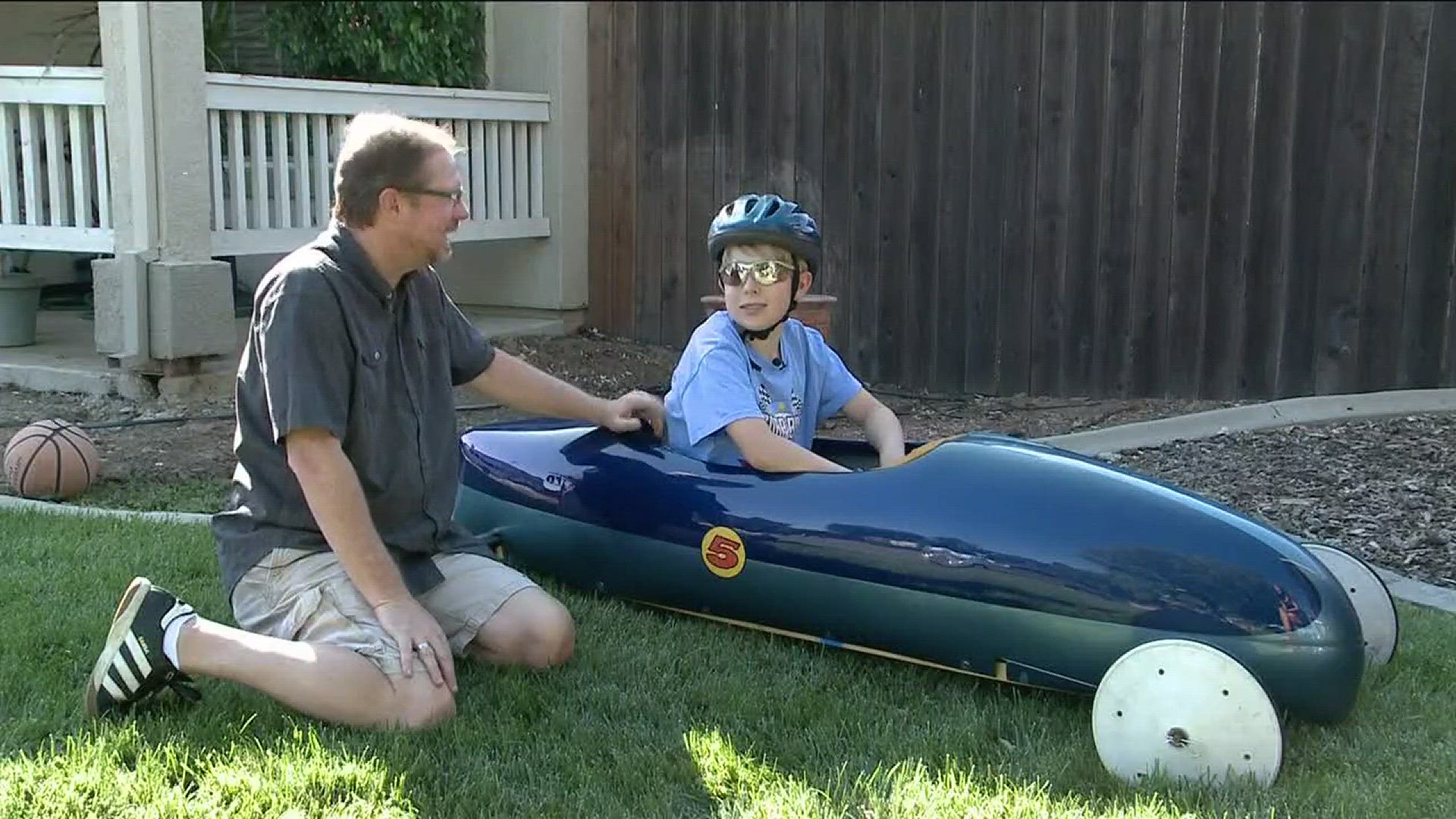 A father is seeing his soap box derby dream come true with his son.