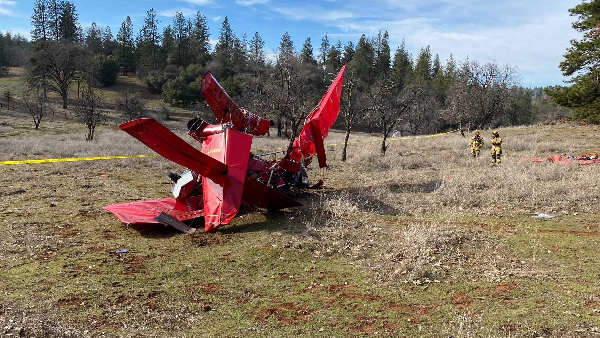 The Nevada County Sheriff's Office said two people died after a plane crash in Grass Valley.