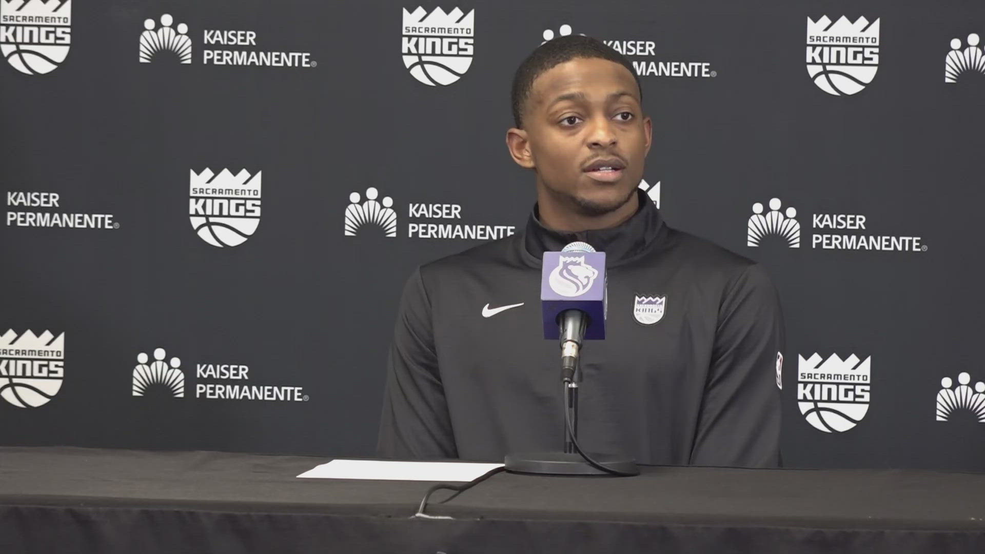 Sacramento Kings guard De'Aaron Fox talks about the 1-point loss to the Atlanta Hawks.