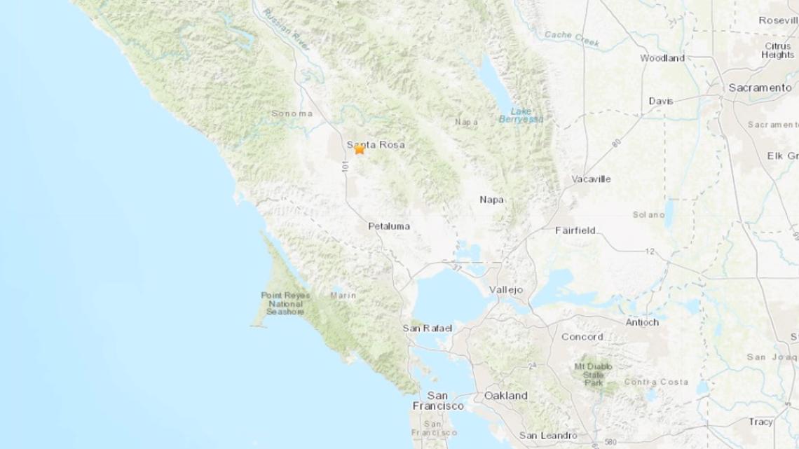 3.5-magnitude earthquake strikes near Santa Rosa Thursday morning