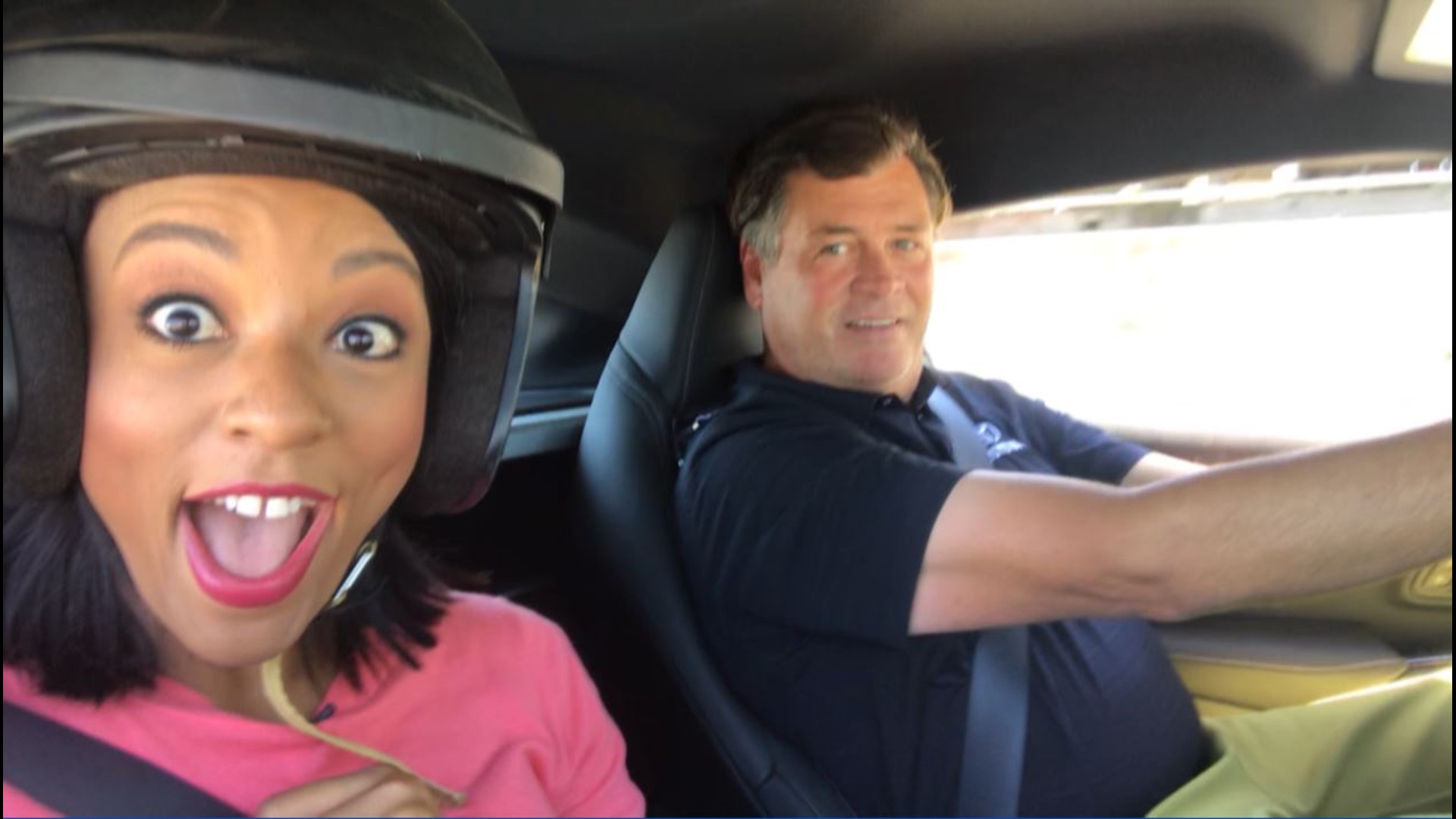Watch ABC10's Lina Washington speed around the road course at Sonoma Raceway in a Toyota Supra with NASCAR analyst Michael Waltrip.