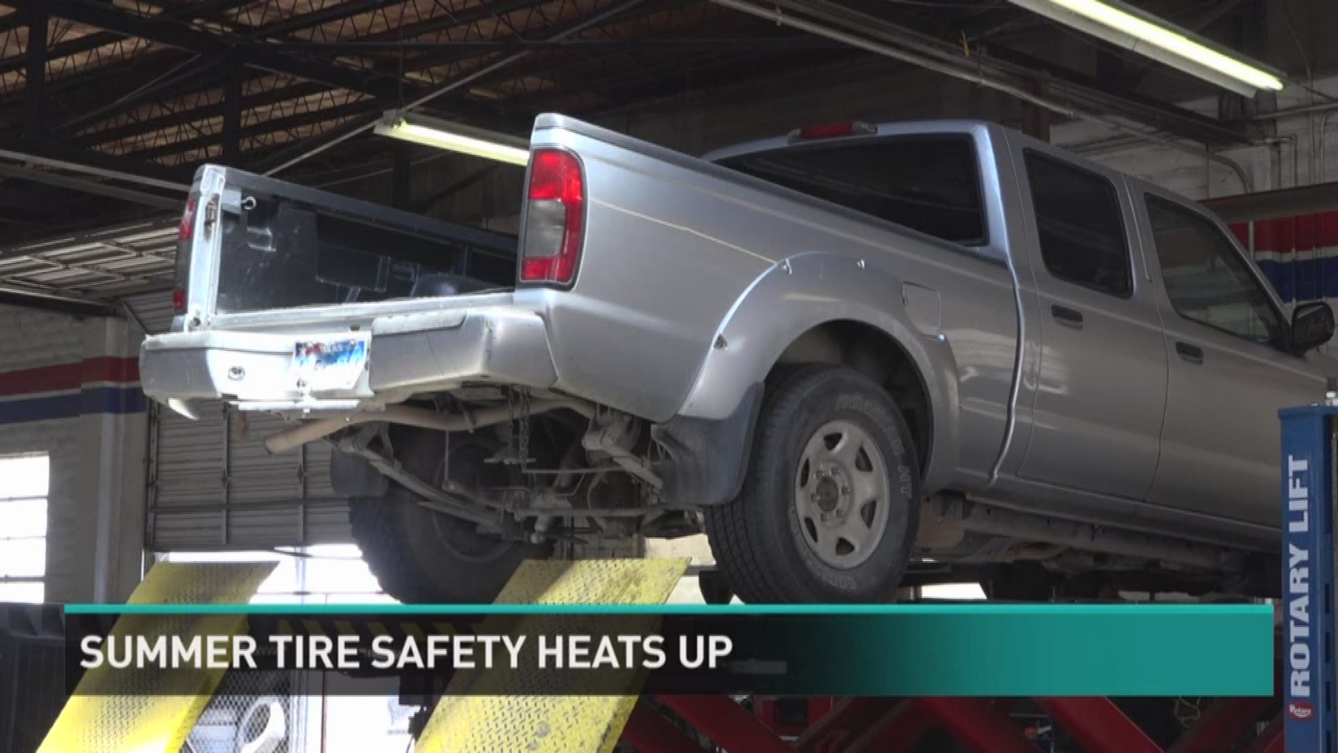 With our summer temperatures, the heat may cause damage to your tires.