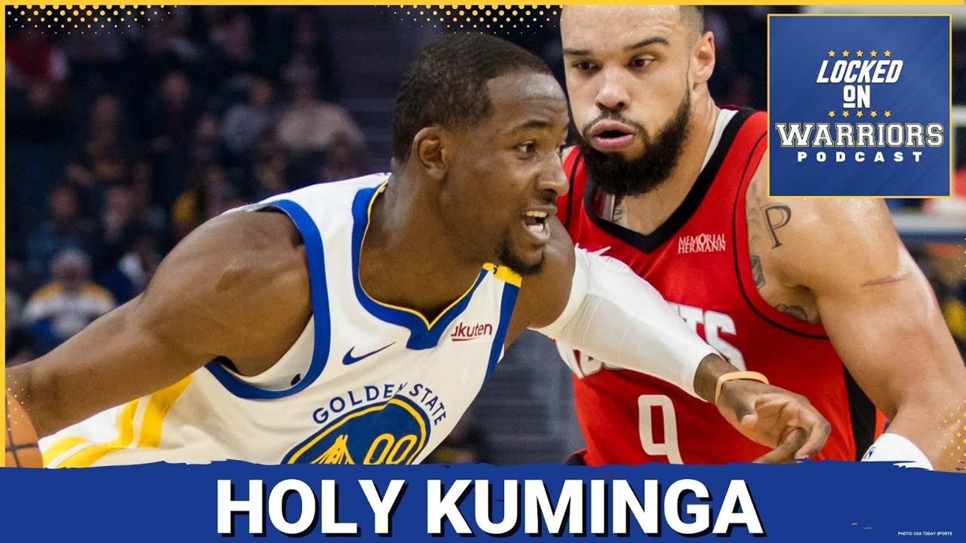 Reaction to Jonathan Kuminga's career-high and the Golden State Warriors win over the Houston Rockets, despite missing Steph Curry and Draymond Green.