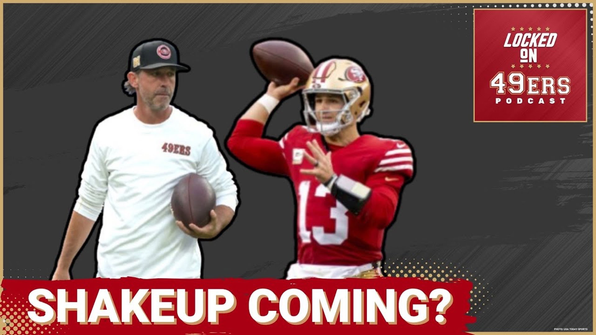 Questions surround head coach Kyle Shanahan and quarterback Brock Purdy's future following a down 2024 season