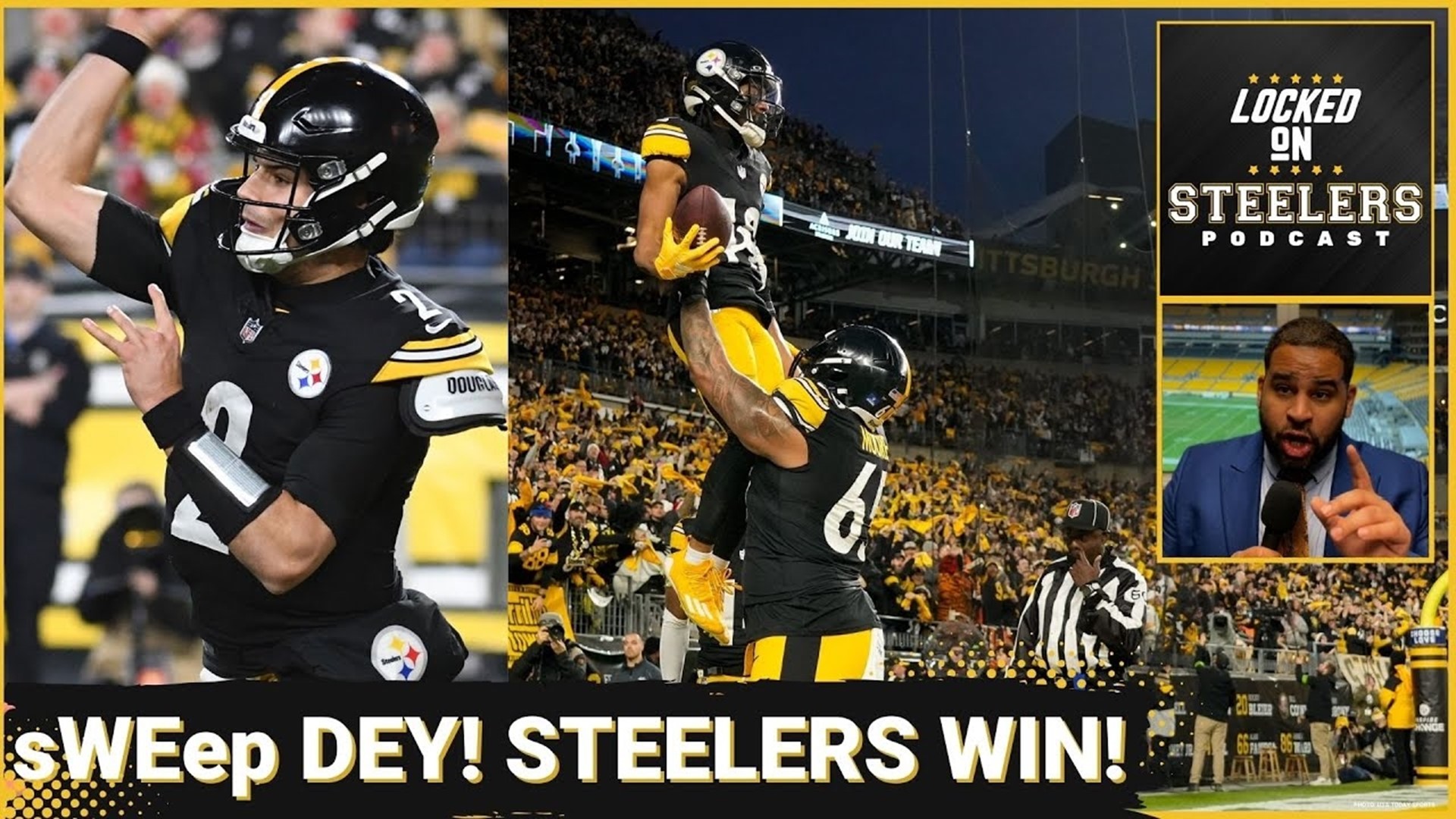 The Pittsburgh Steelers crushed the Cincinnati Bengals 34-11 with huge performances from Mason Rudolph and George Pickens as they keep their playoff hopes alive.