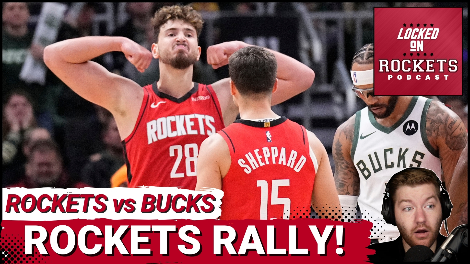 Reddock Rockets Basketball Reed Sheppard IGNITES Rockets COMEBACK Vs Bucks | Kevin Durant ...