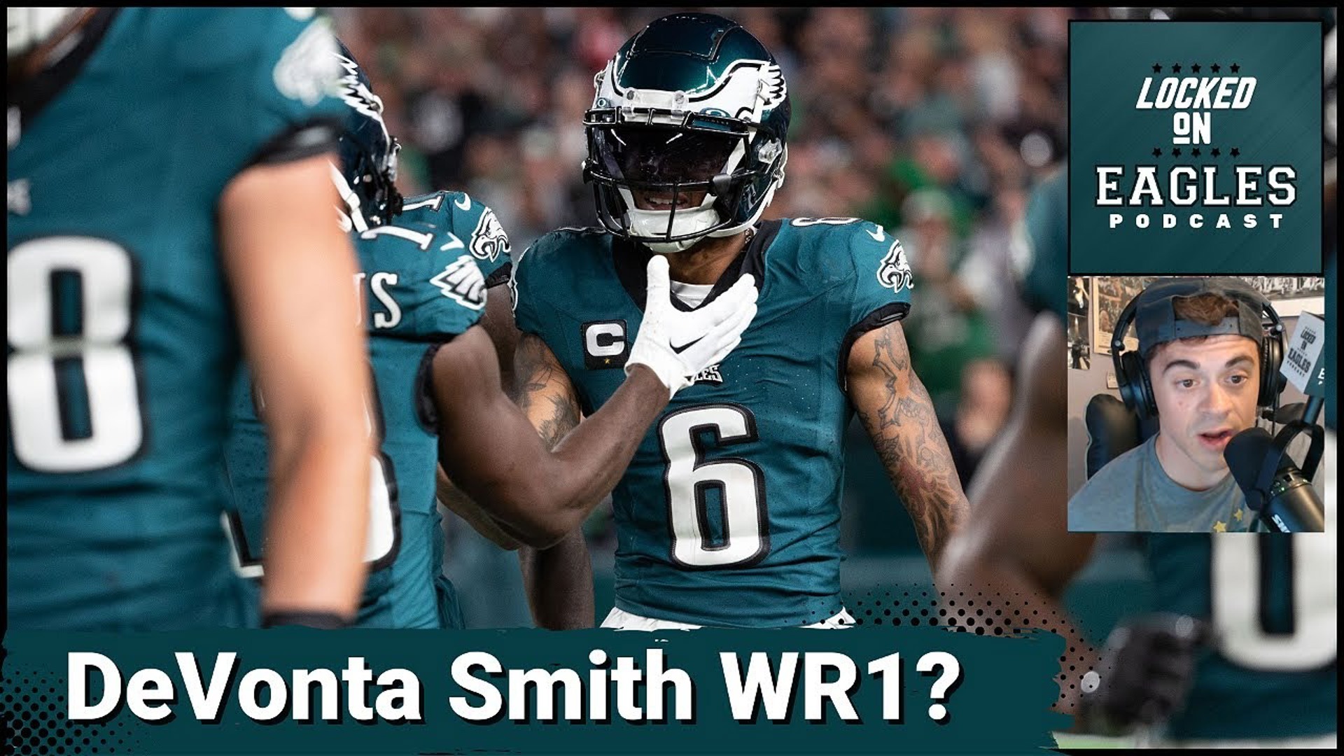 DeVonta Smith WILL LEAD the Philadelphia Eagles in receiving yards this