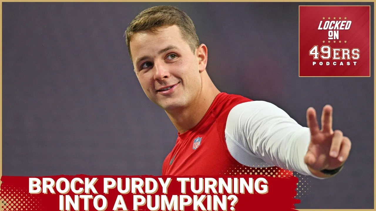 Who is Brock Purdy, and has the second year quarterback turned into a pumpkin? Former NFL offensive lineman Taylor Lewan comments on Brock Purdy.