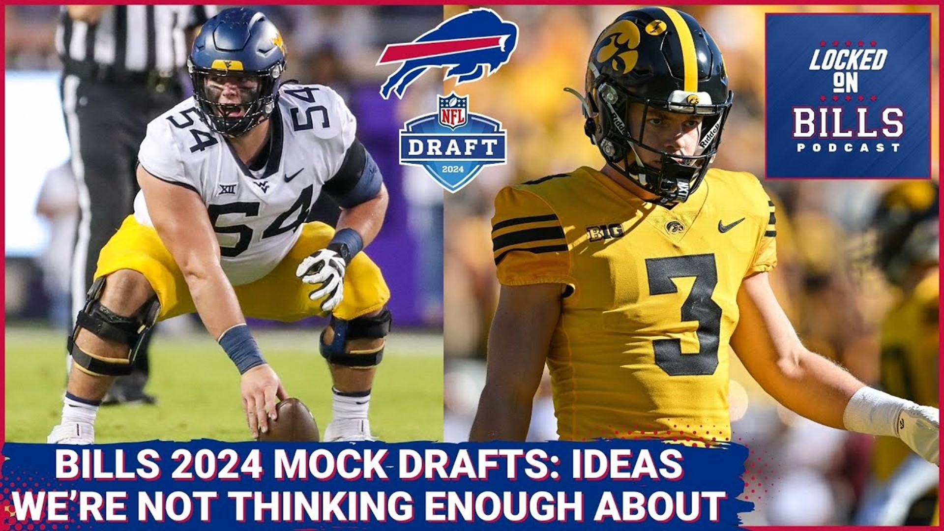 Buffalo Bills 2024 NFL Mock Draft Scenarios. R2 trade up, Trade back