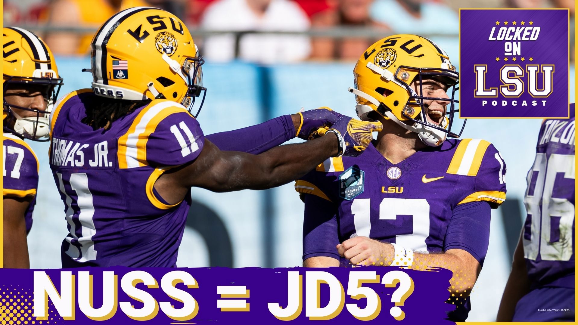 In today’s episode, we dive into Brian Thomas Jr.’s bold comparison between Garrett Nussmeier and Heisman finalist Jayden Daniels.