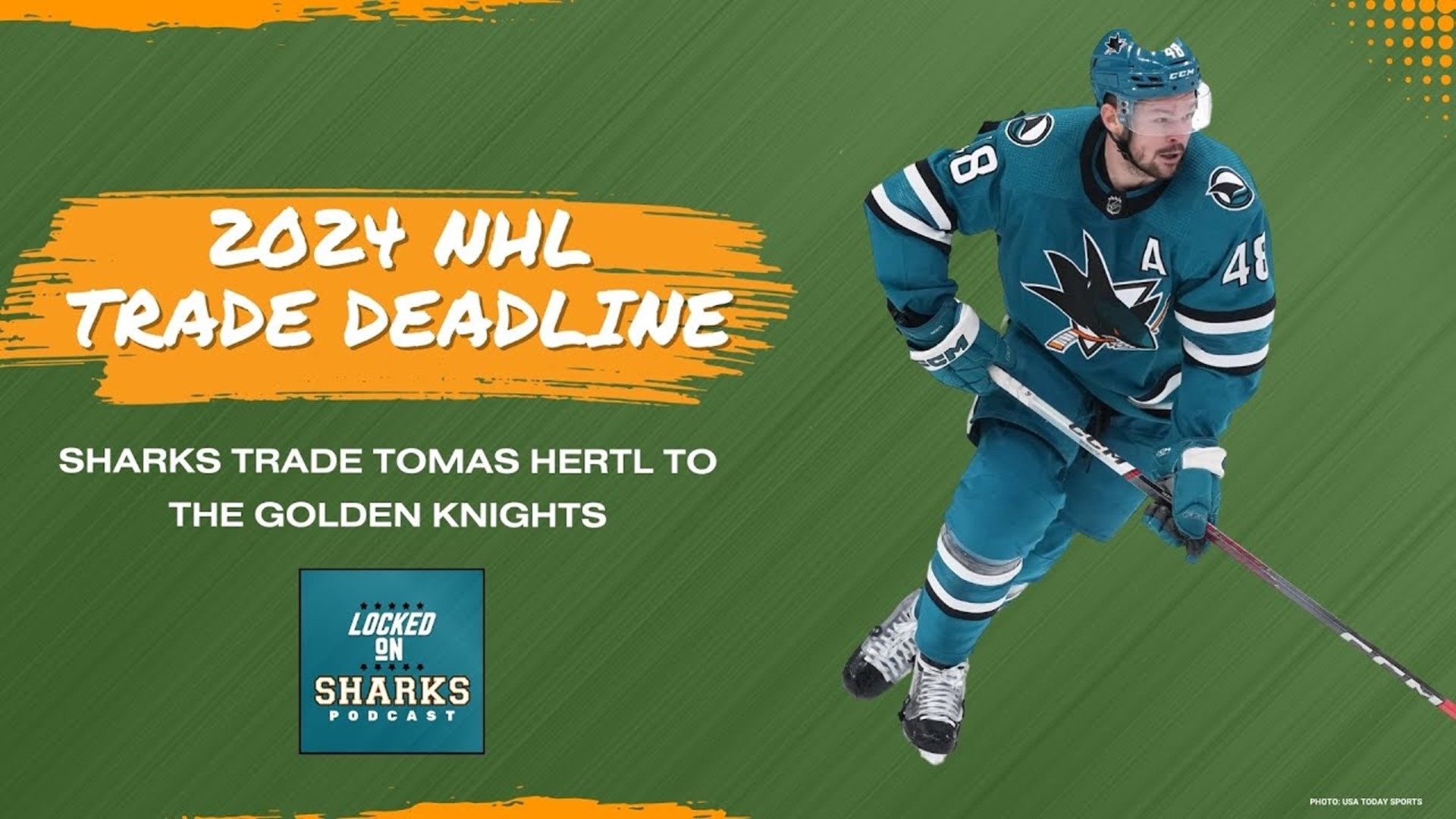 The San Jose Sharks have trade fan favourite Tomáš Hertl and two 3rd-round picks to the Vegas Golden Knights for a 1st-round pick and prospect David Edstrom.
