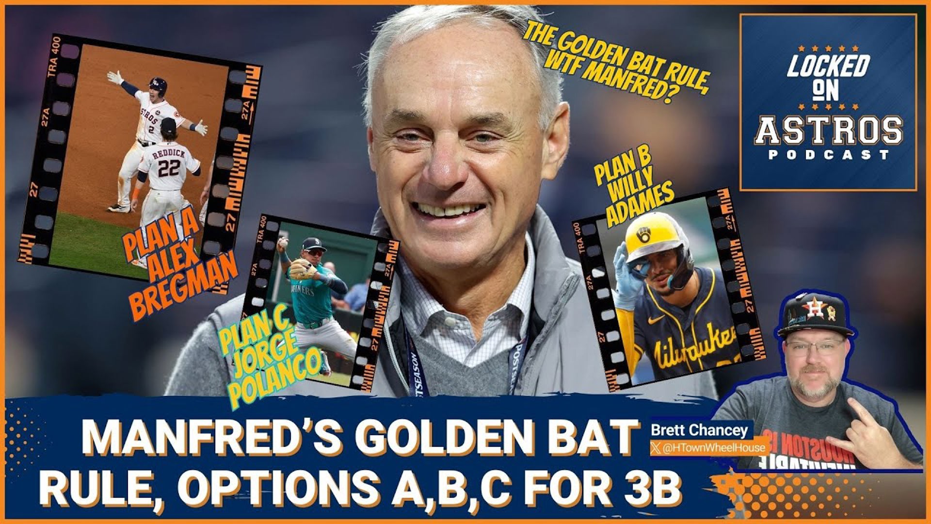 The Golden Bat Rule, A New Manfred Brain Child, Astros options A,B, and C for third base