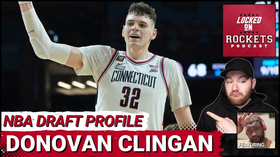 Donovan Clingan Houston Rockets 2024 NBA Draft Prospect Profile ...