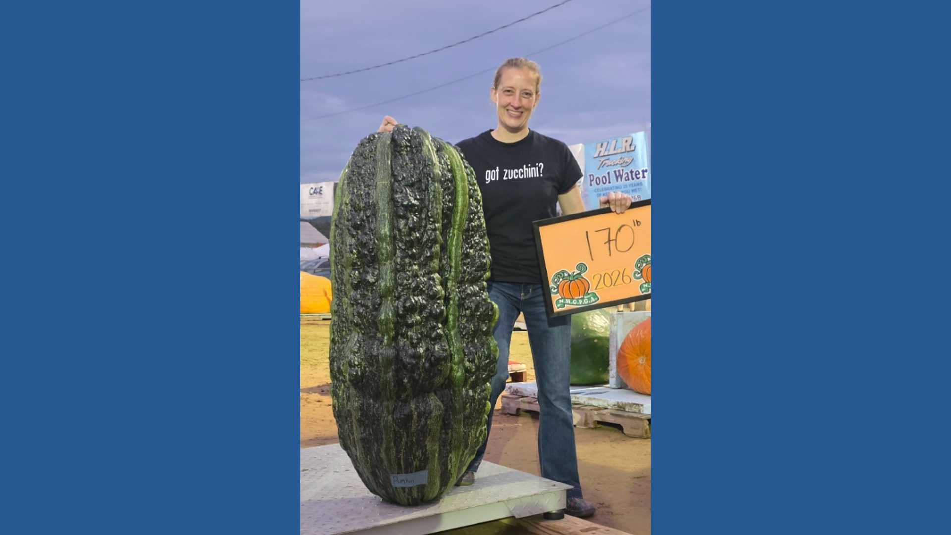 Maine woman grows 170-pound zucchini, breaks North American record ...