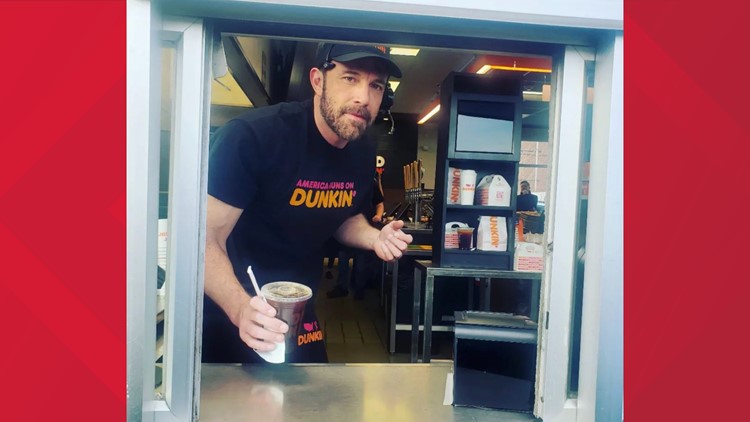 Ben Affleck spotted serving Dunkin' at a Massachusetts drive-thru