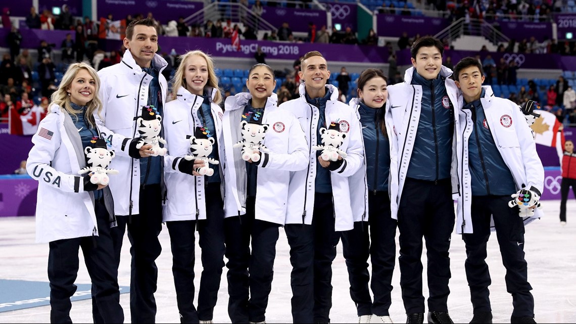 USA wins bronze in Olympic team figure skating