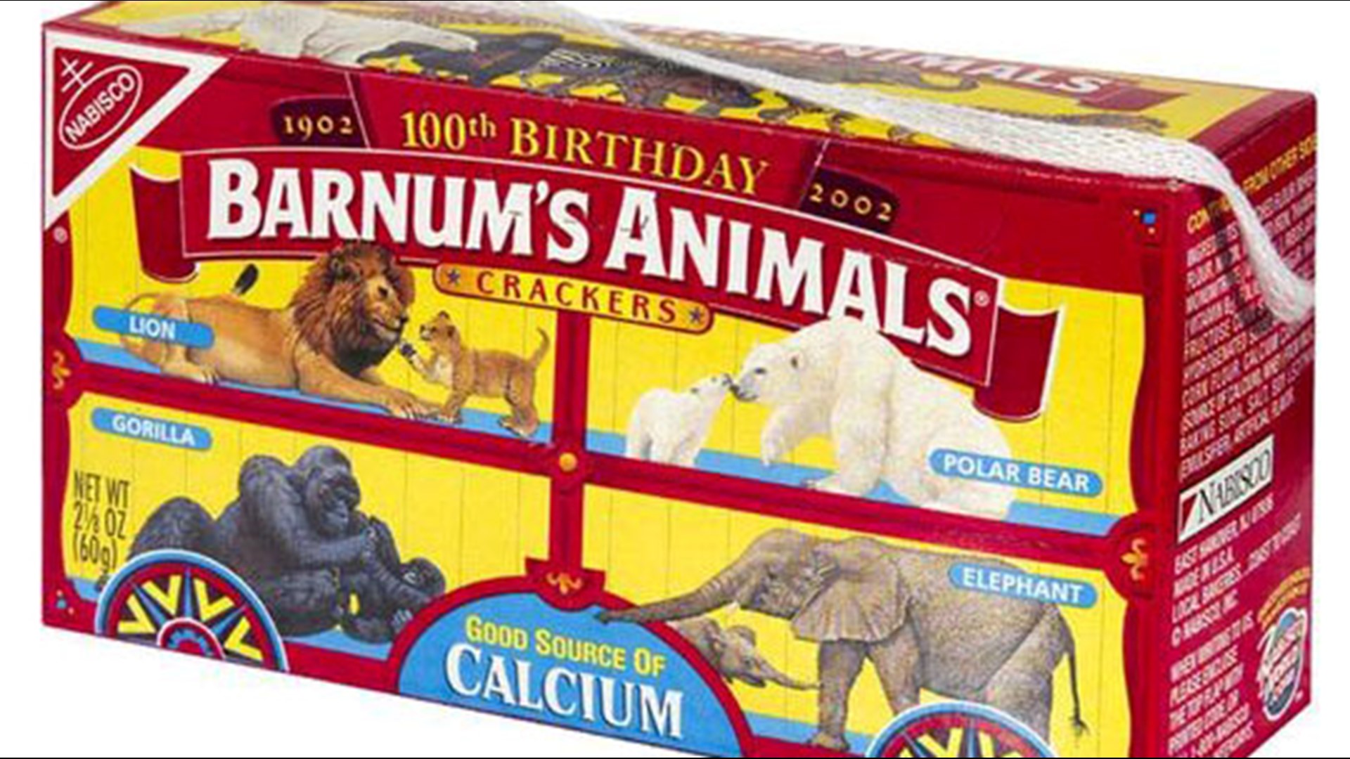 Nabisco uncages its animal crackers after 116 years