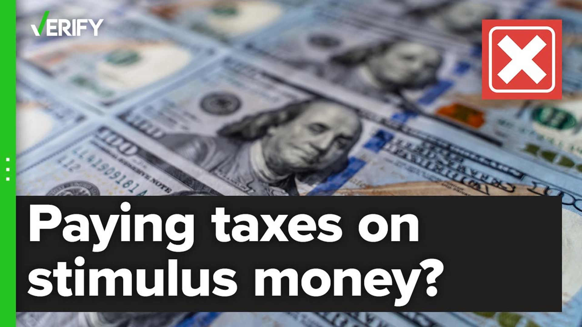 The IRS says the third stimulus check from the federal government is not considered gross income and is therefore not taxable.