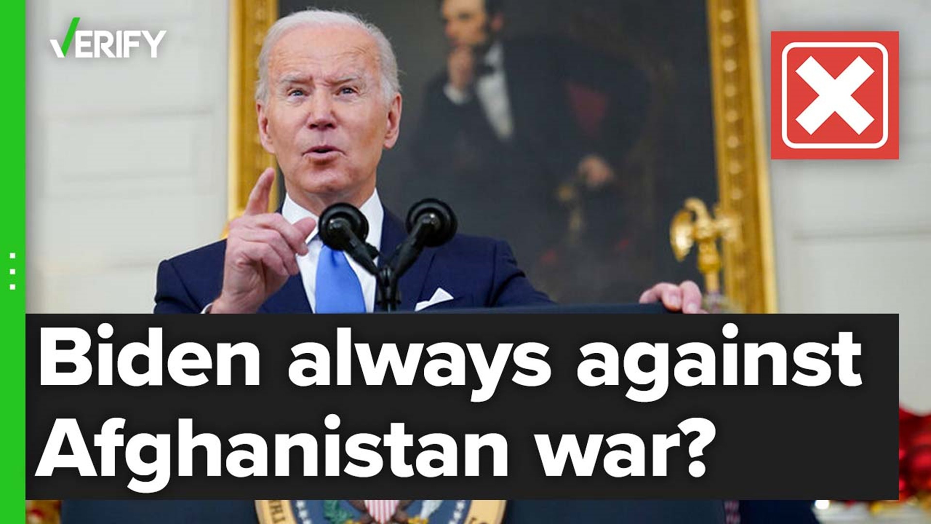 In a recent interview, the president talked about Afghanistan and said he was against the war “from the very beginning.” That’s false.