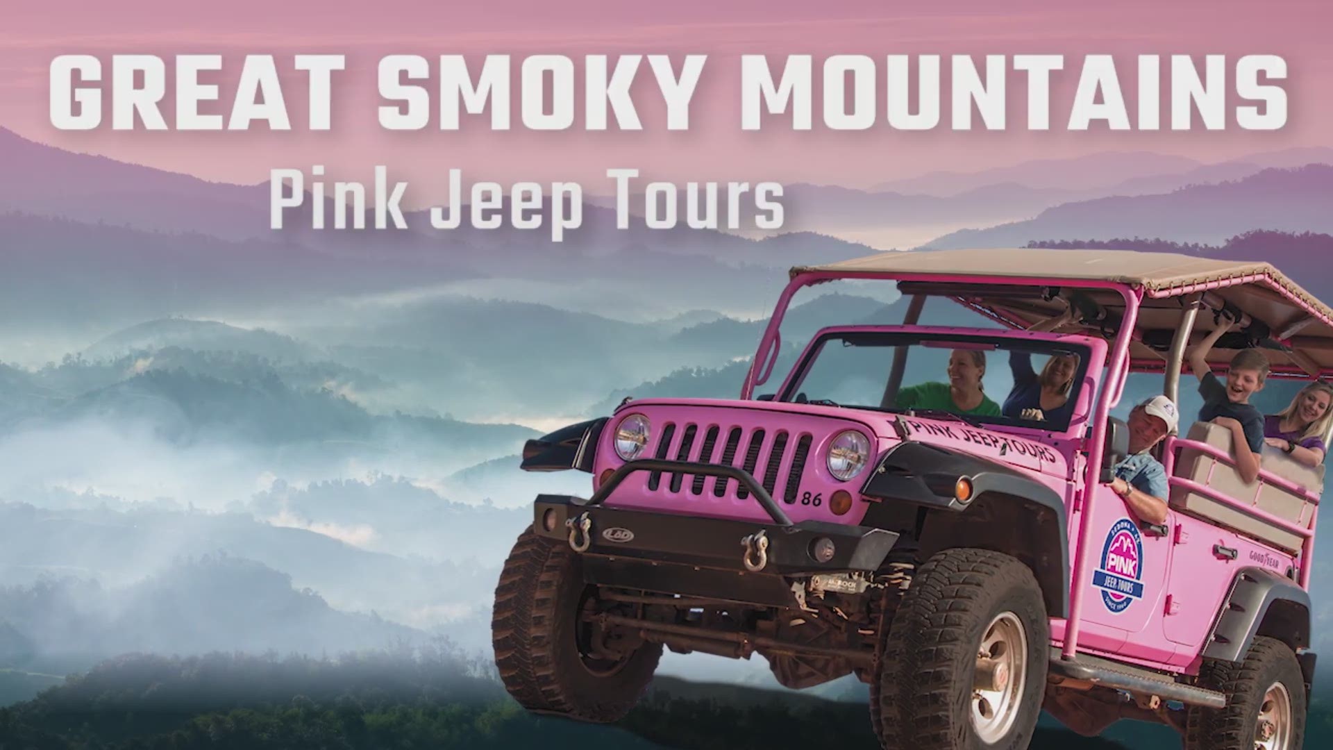 smoky mountain pink jeep tours