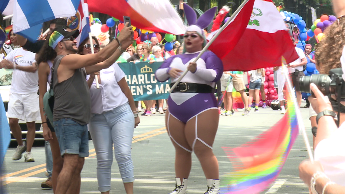 Thousands flood uptown streets for Charlotte Pride Festival and Parade