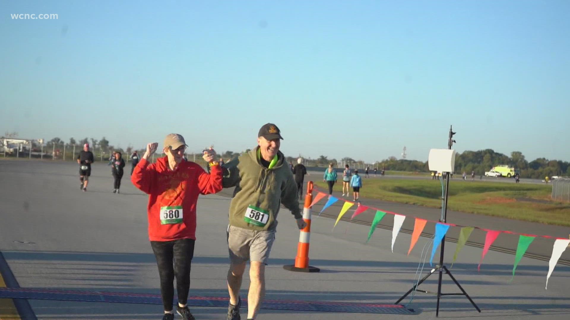 The 14th annual 5K saw participants run on taxiways and runways at the airport.