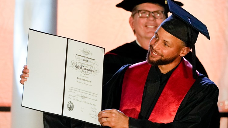 Steph Curry completed coursework toward degree during NBA Playoffs