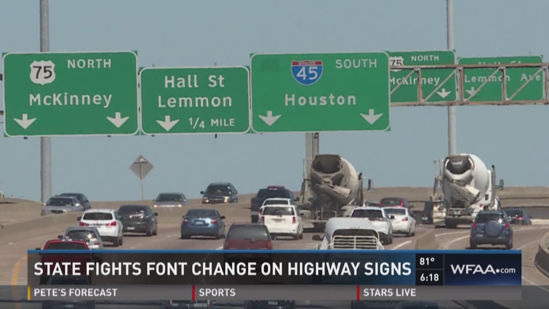 For more than 10 years, it's been a familiar sight on Texas road signs -- even if you've never taken the time to notice it. The font that is used on signage across Texas is known as Clearview. But the Federal Highway Administration now says the benefits o