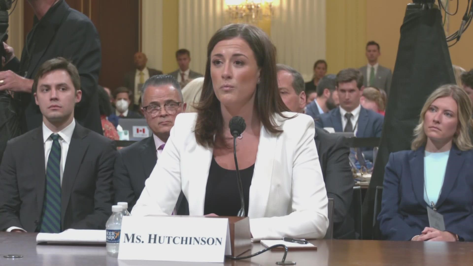 Hutchinson, a top aide at Trump's White House, testified to the Jan. 6 House panel.