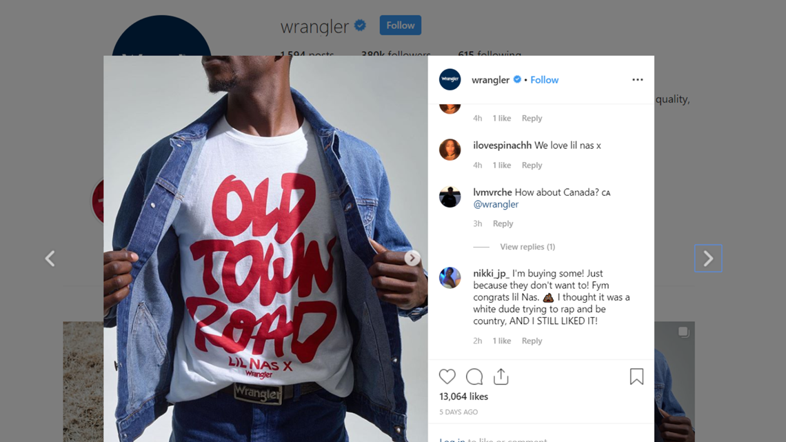 lil nas x wrangler contract