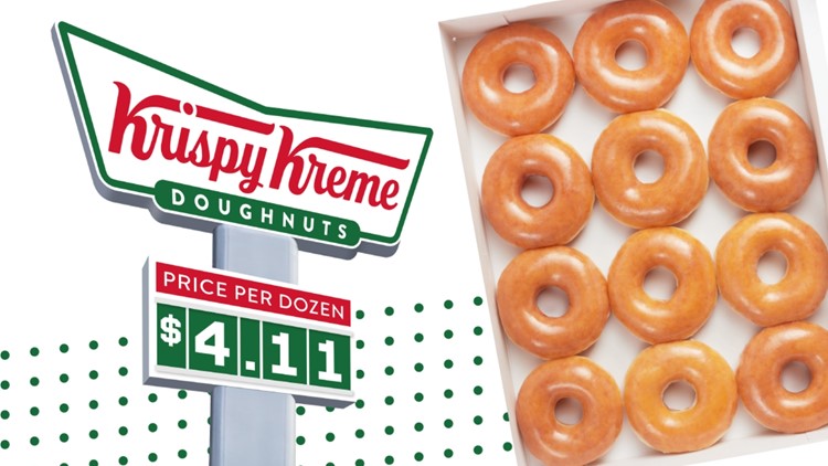 Krispy Kreme to price a dozen original glazed doughnuts at the same price as a gallon of gas