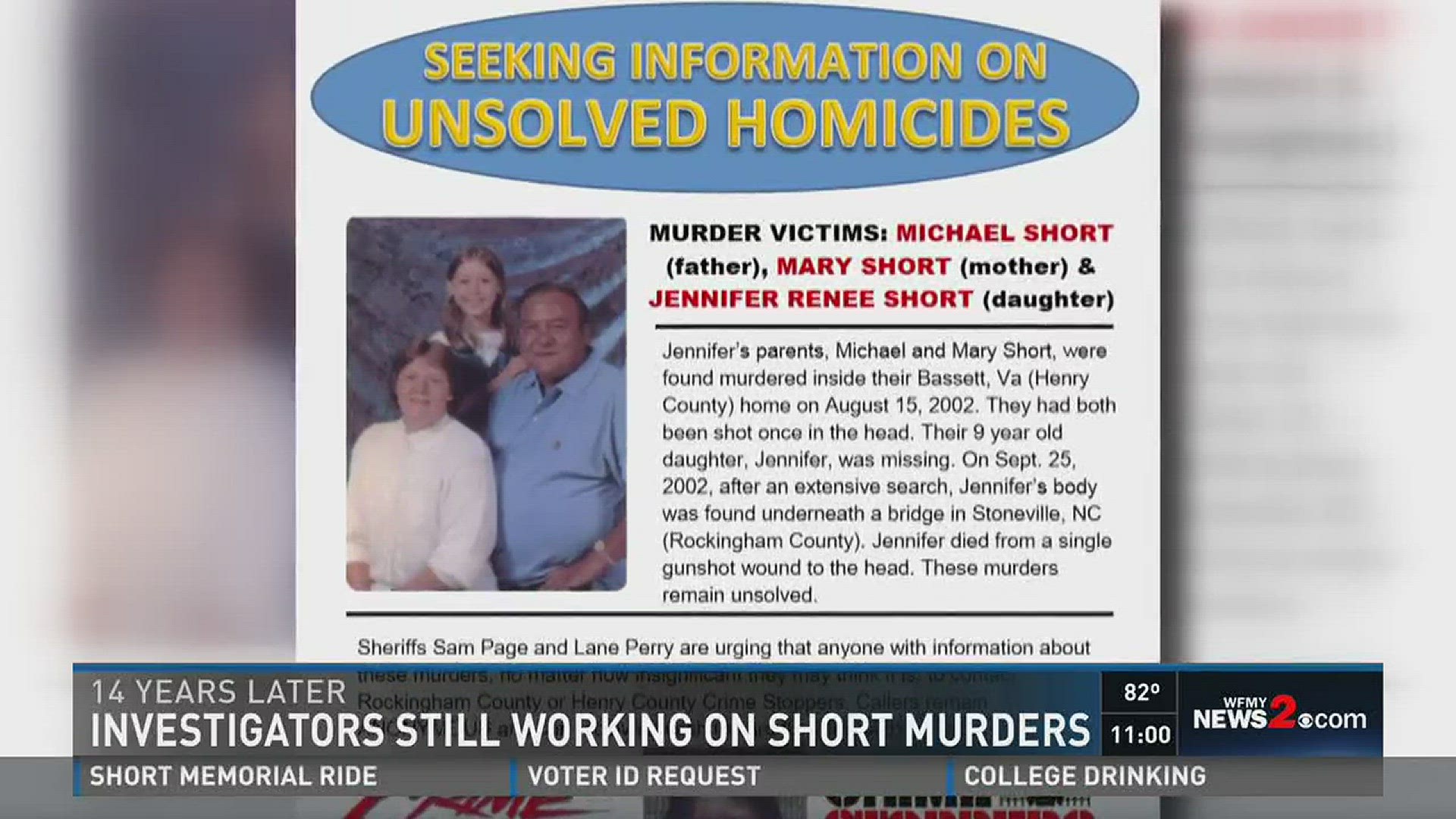 14 Years Later Short Family Murders Remain Unsolved | abc10.com