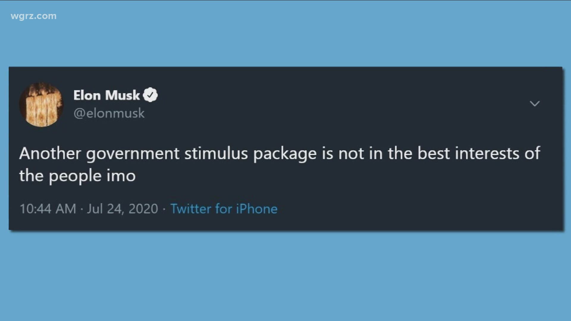 You might think someone who has benefited from lots of government money, might be in favor of more ovid relief help for american taxpayers. But not Elon Musk.