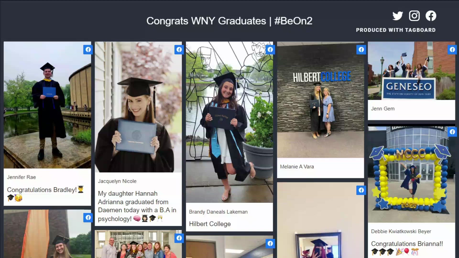 College graduation day across WNY today
