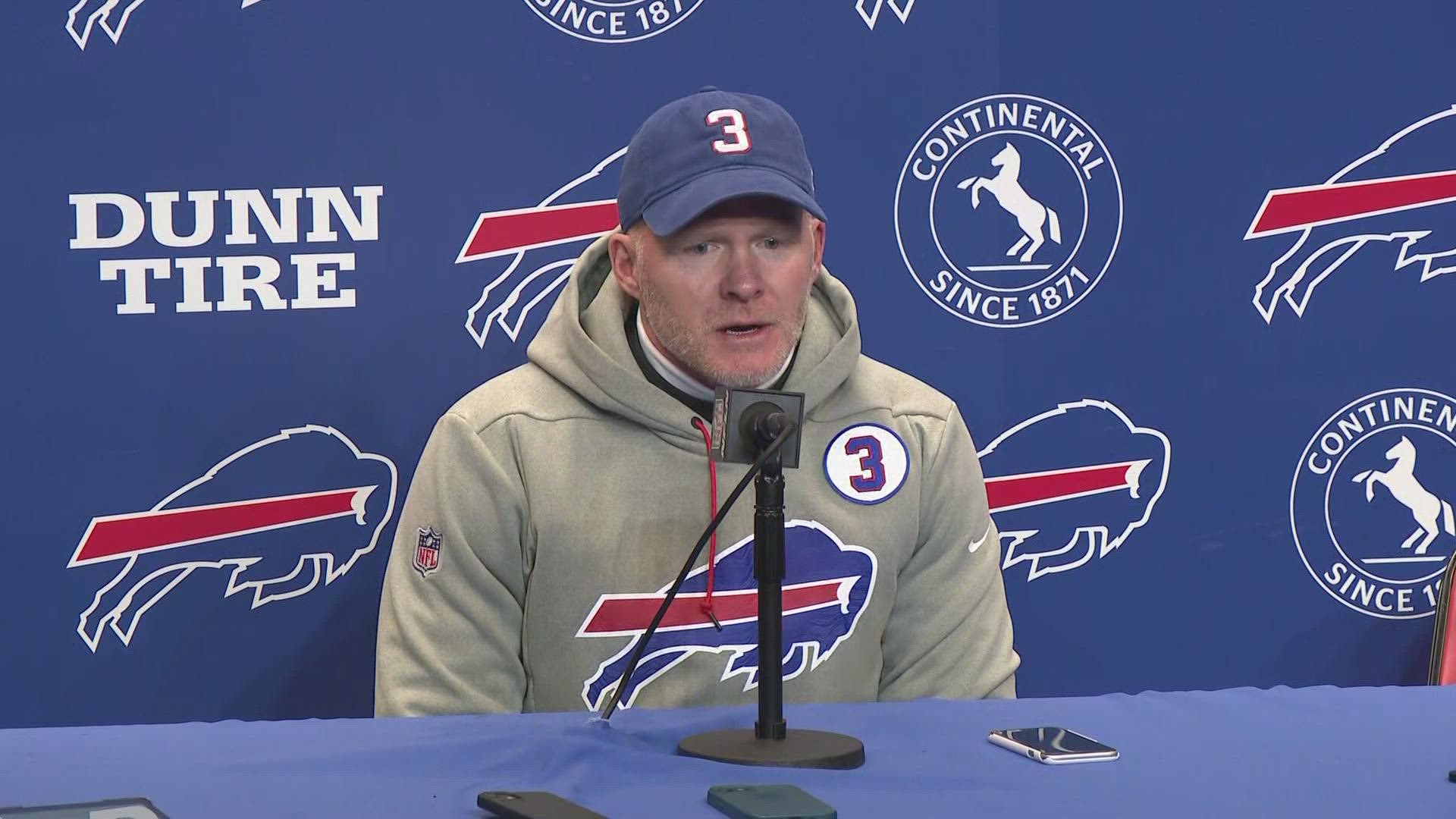 The Buffalo Bills discussed their 35-23 win vs. New England Patriots in Week 18. They also talked about Damar Hamlin and his improving health.