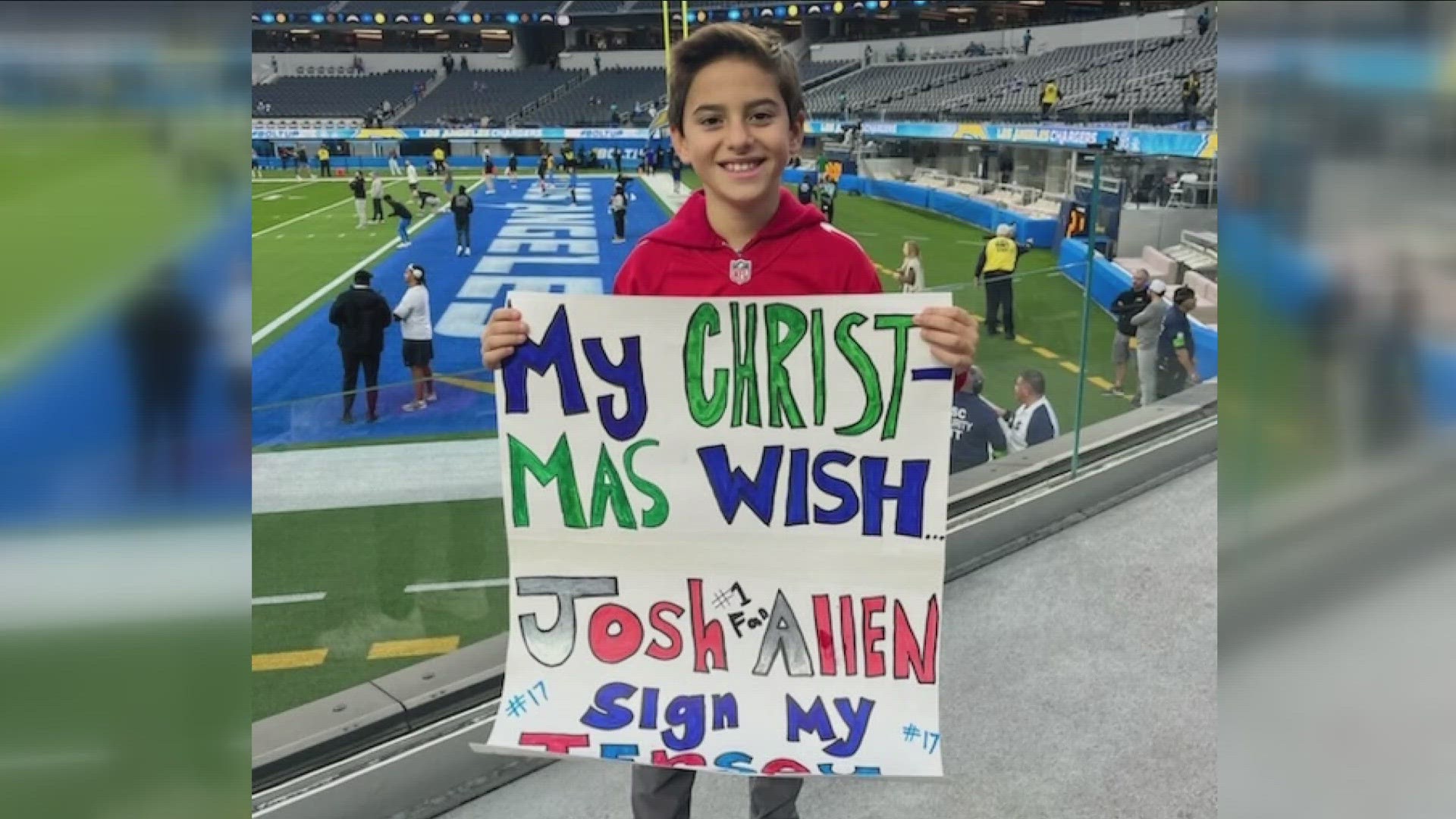 For one 9-year-old California boy, he experienced heartbreak and then joy and it's all because of Buffalo Bills quarterback Josh Allen.