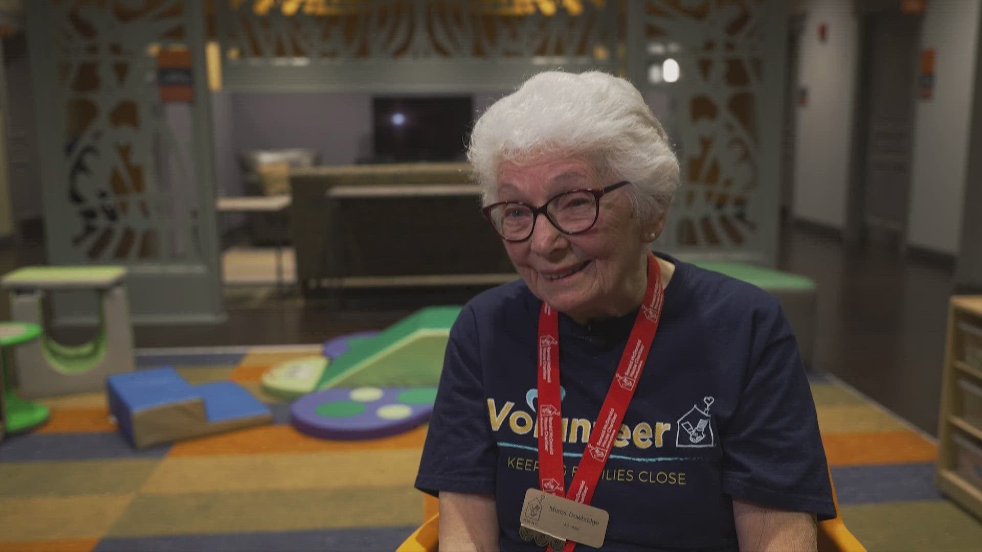 Muriel Trowbridge has been working at the Ronald McDonald House of Kentuckiana for 40 years.
