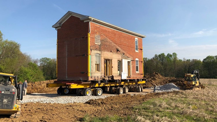Historic New Albany farmhouse finds new home down the street