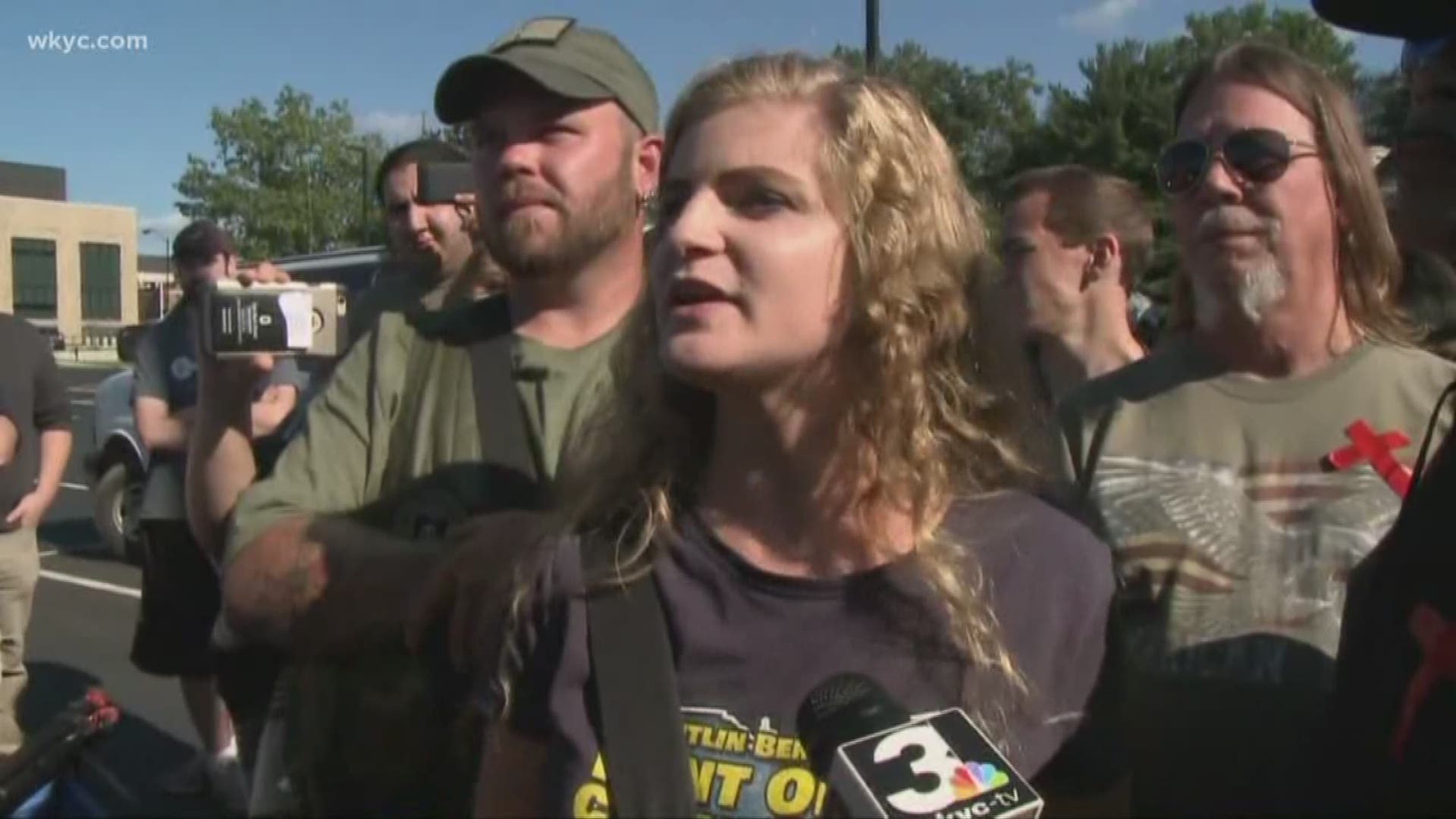 Opposing sides clash at Kent State University open carry walk hosted by former student