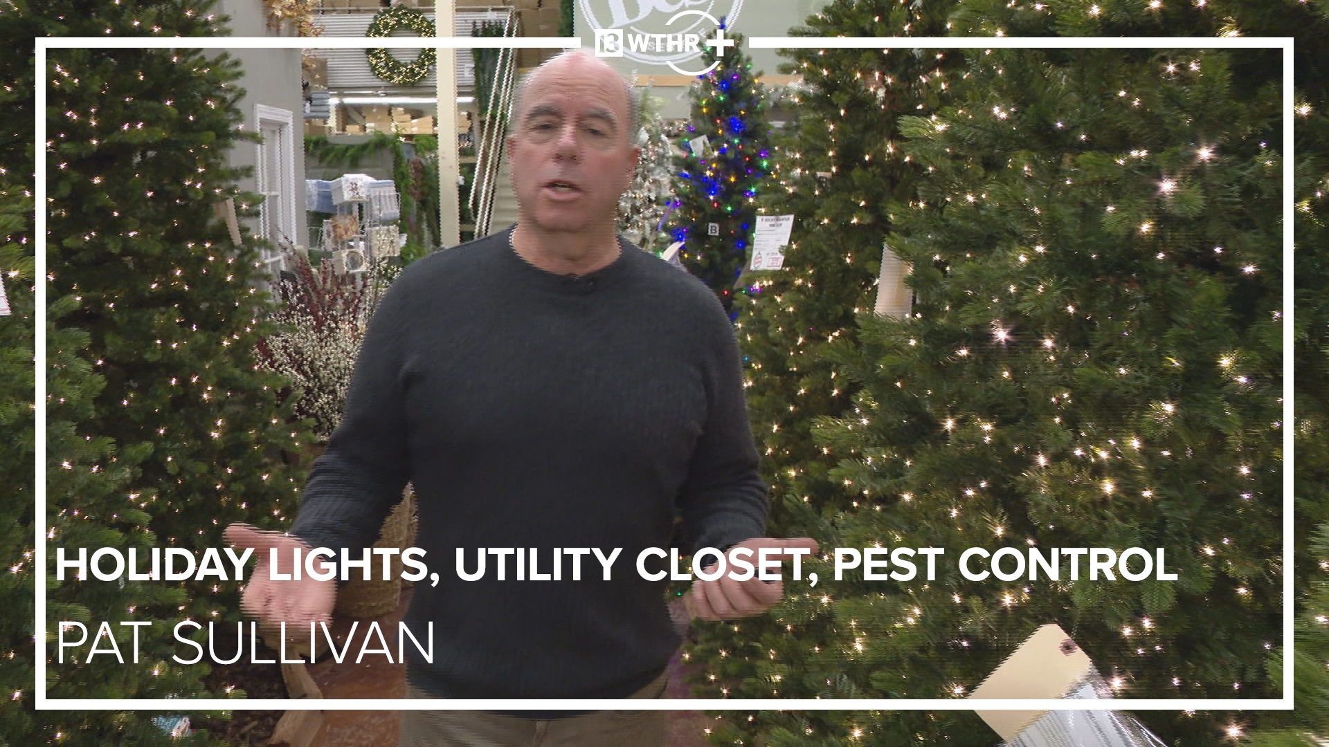 Pat Sullivan has some holiday tips to figure out the best lights for your house, cleaning out your utility closet, and keeping pests out of your home.