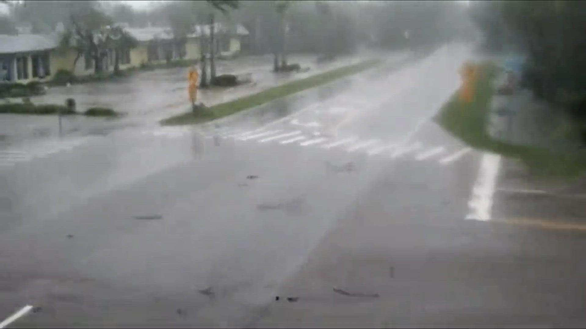 Time lapse of Hurricane Ian hitting Sanibel Island.