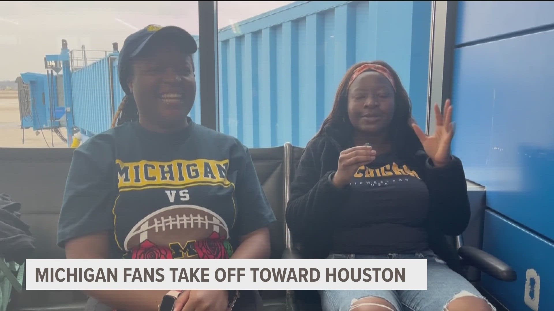WTOL 11 caught up with Wolverine fans on their way from Detroit to Houston.