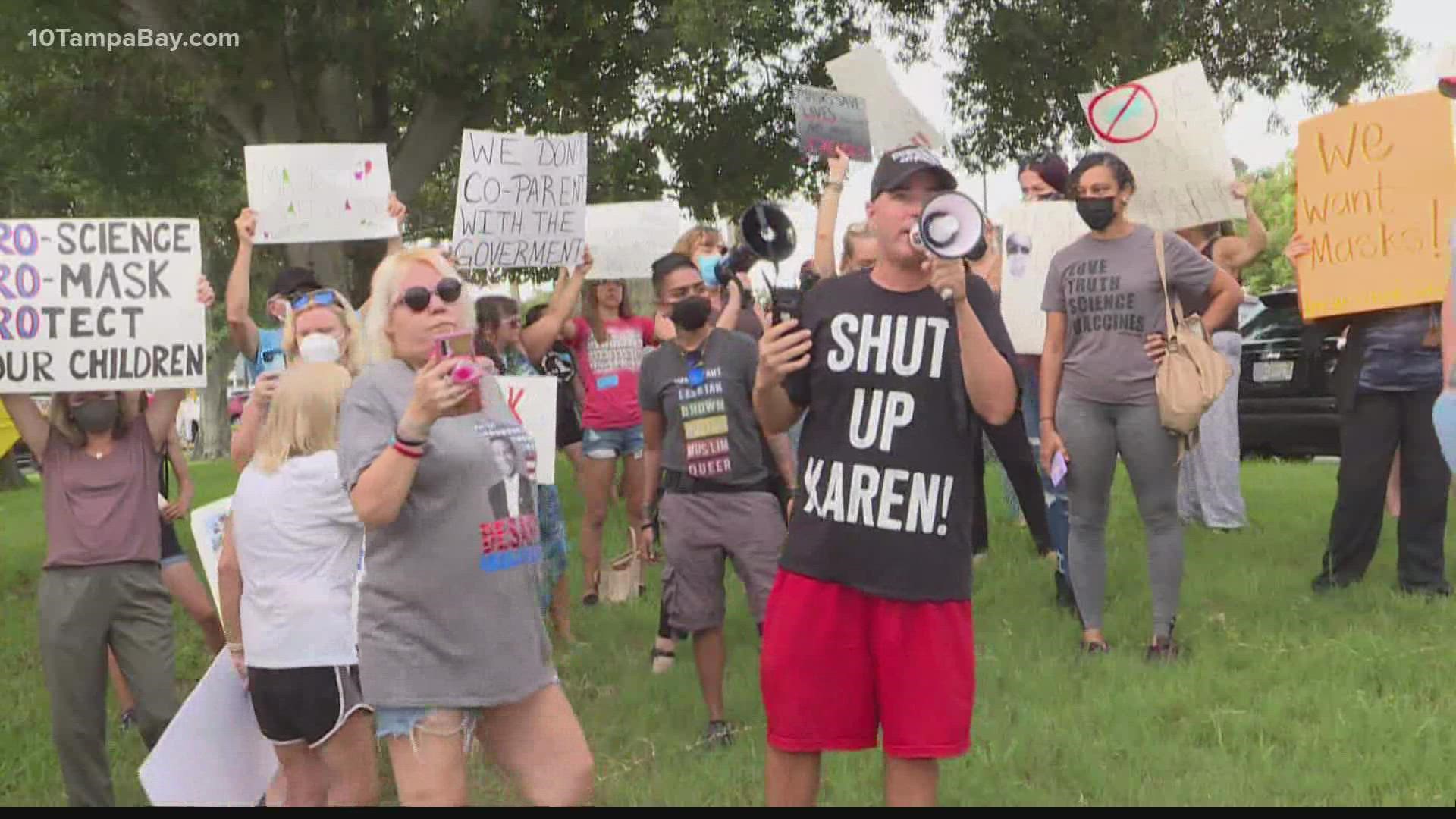 The Pinellas County School Board is considering an emergency meeting to discuss a temporary school mask mandate.