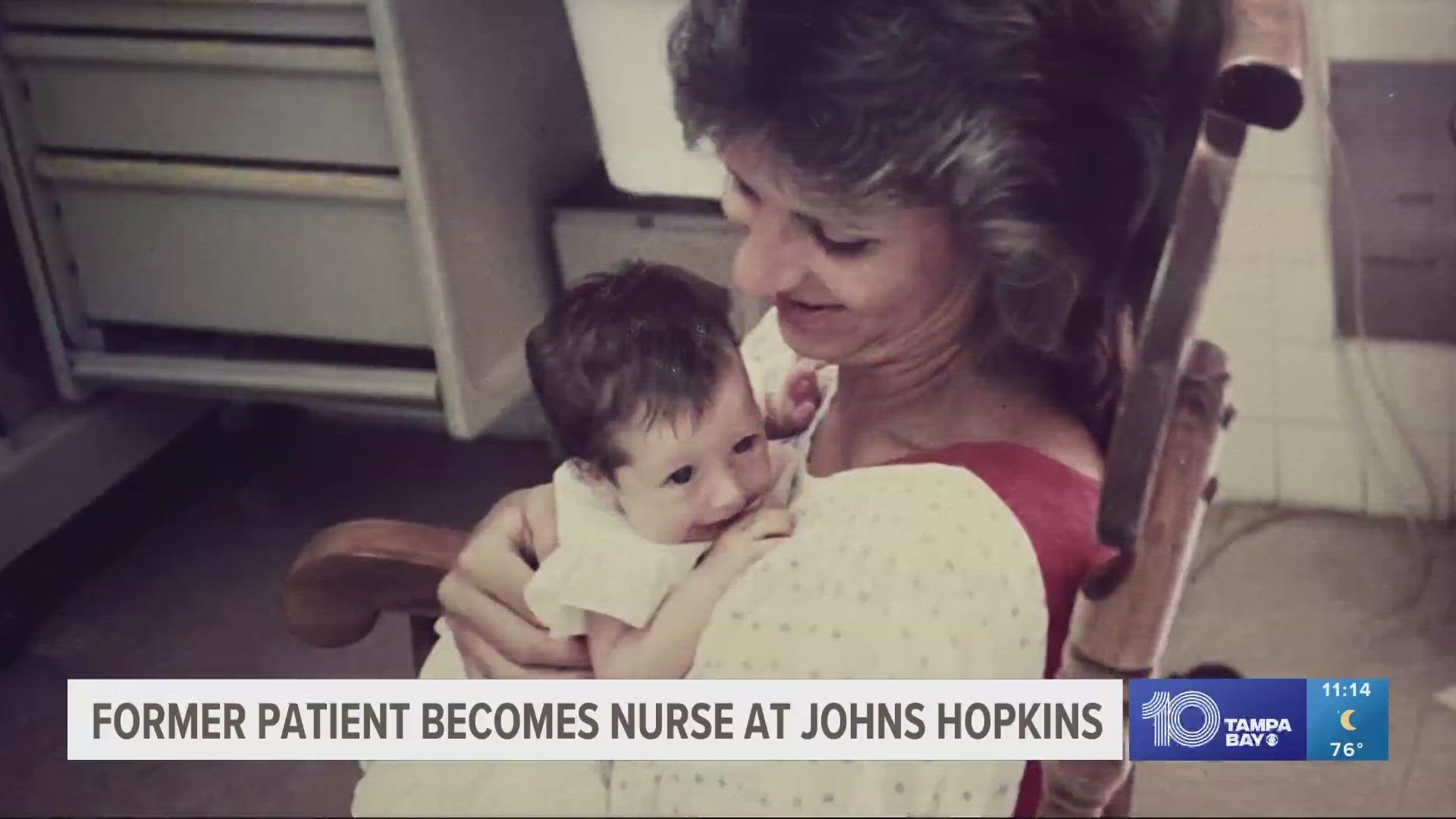 More than 30 years later, Kristin Moen has made a career in nursing, including a stretch in the NICU at Johns Hopkins All Children's Hospital in St. Petersburg.