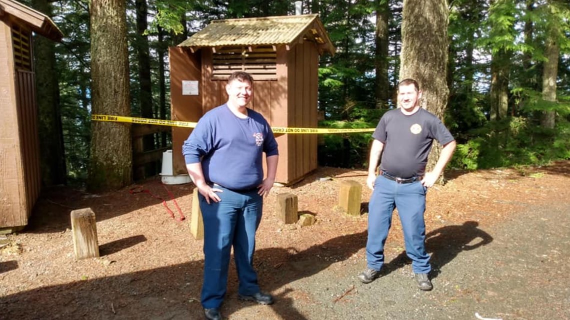 Woman rescued after falling into outhouse to get phone - Vimarsana News