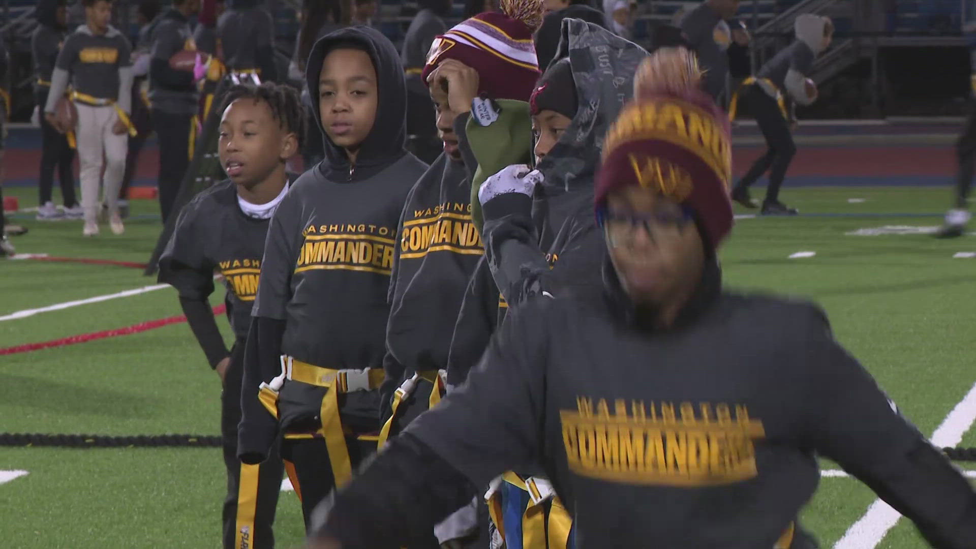 Commanders and DMV native Wale make an impact on local kids through their love of football.  